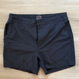 Faherty Charcoal Men's Hybrid Shorts